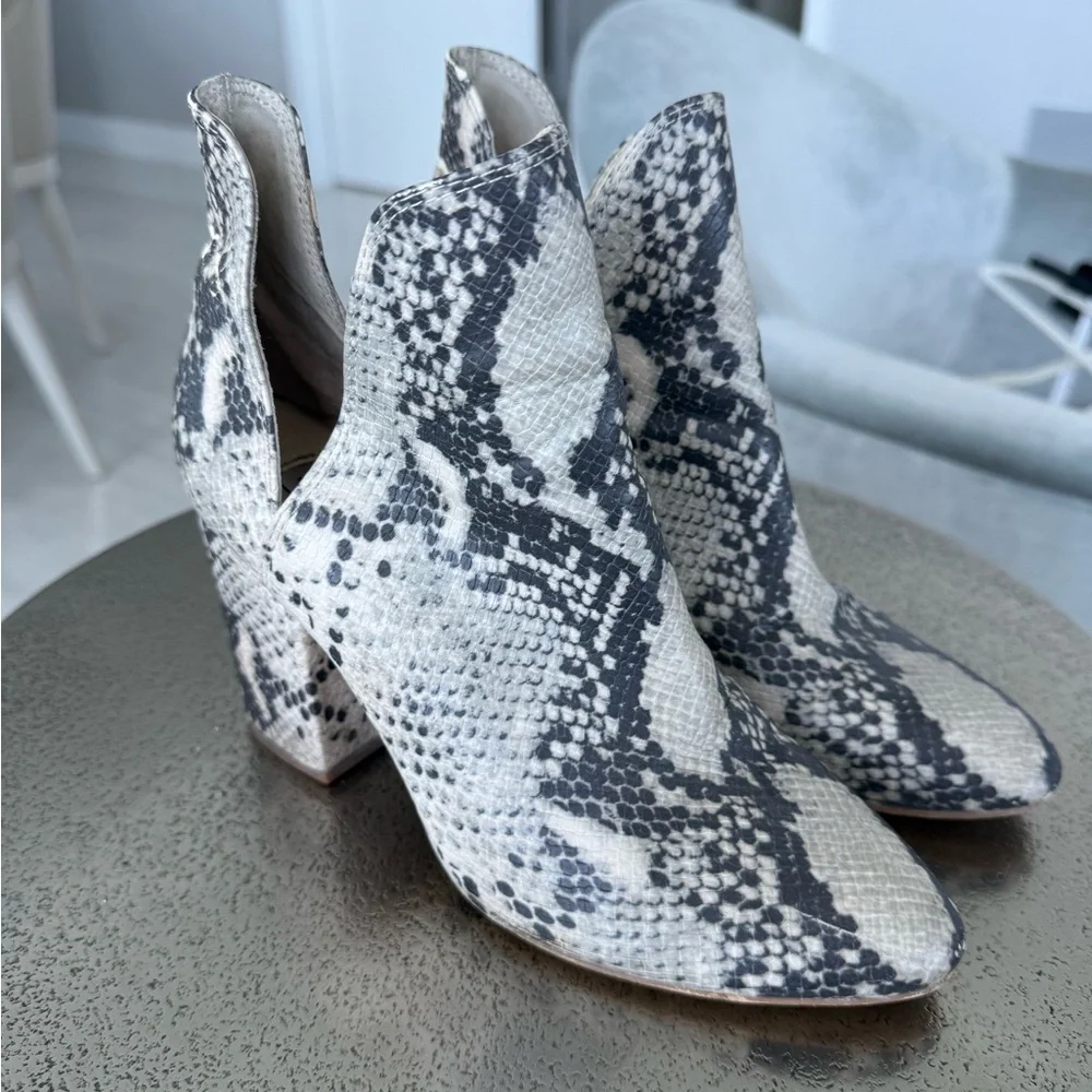steve madden rockstar snakeskin booties Snakeskin Patterned Ankle Boots